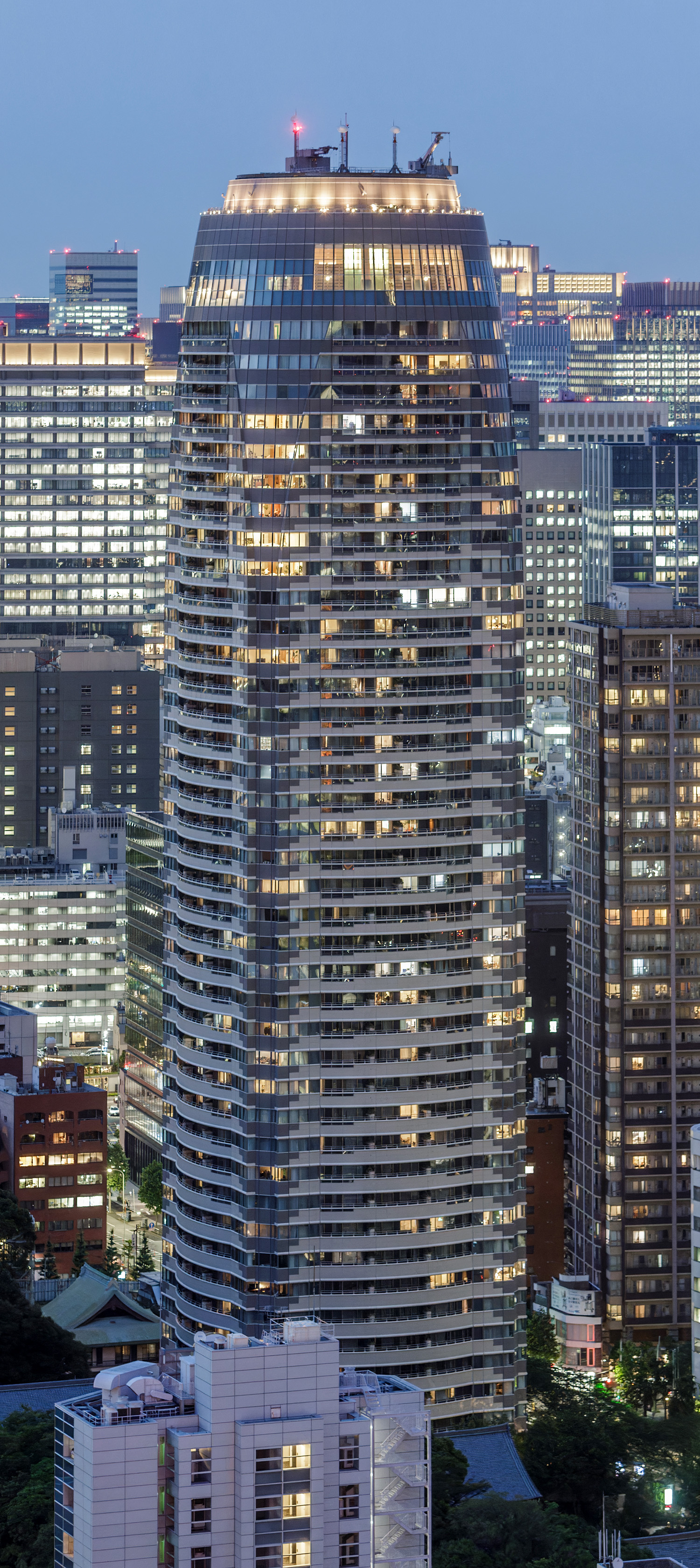 Atago Green Hills Forest Tower - View from Tokyo Tower