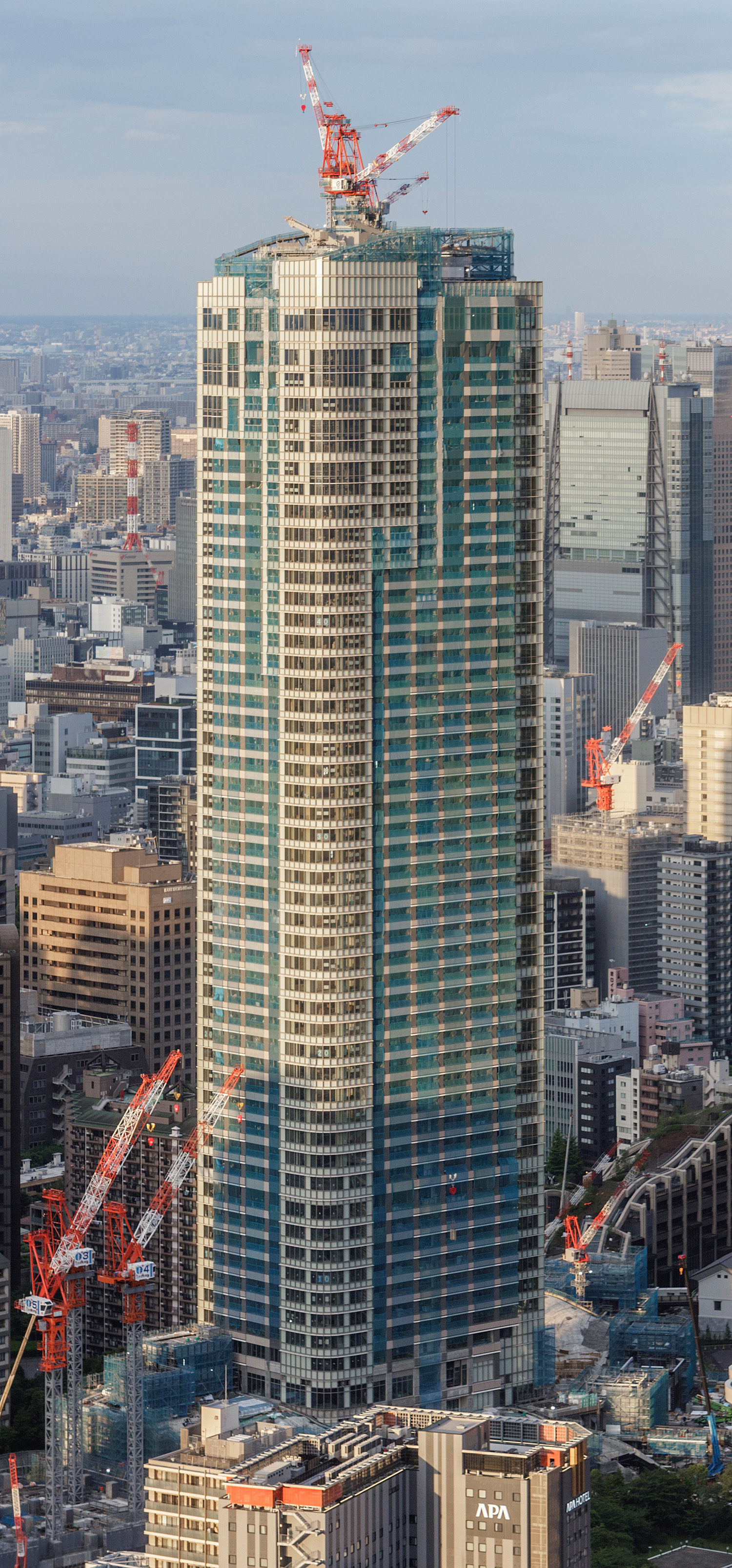 Azabudai Hills Residence A, Tokyo - View from Roppongi Hills Mori Tower. © Mathias Beinling