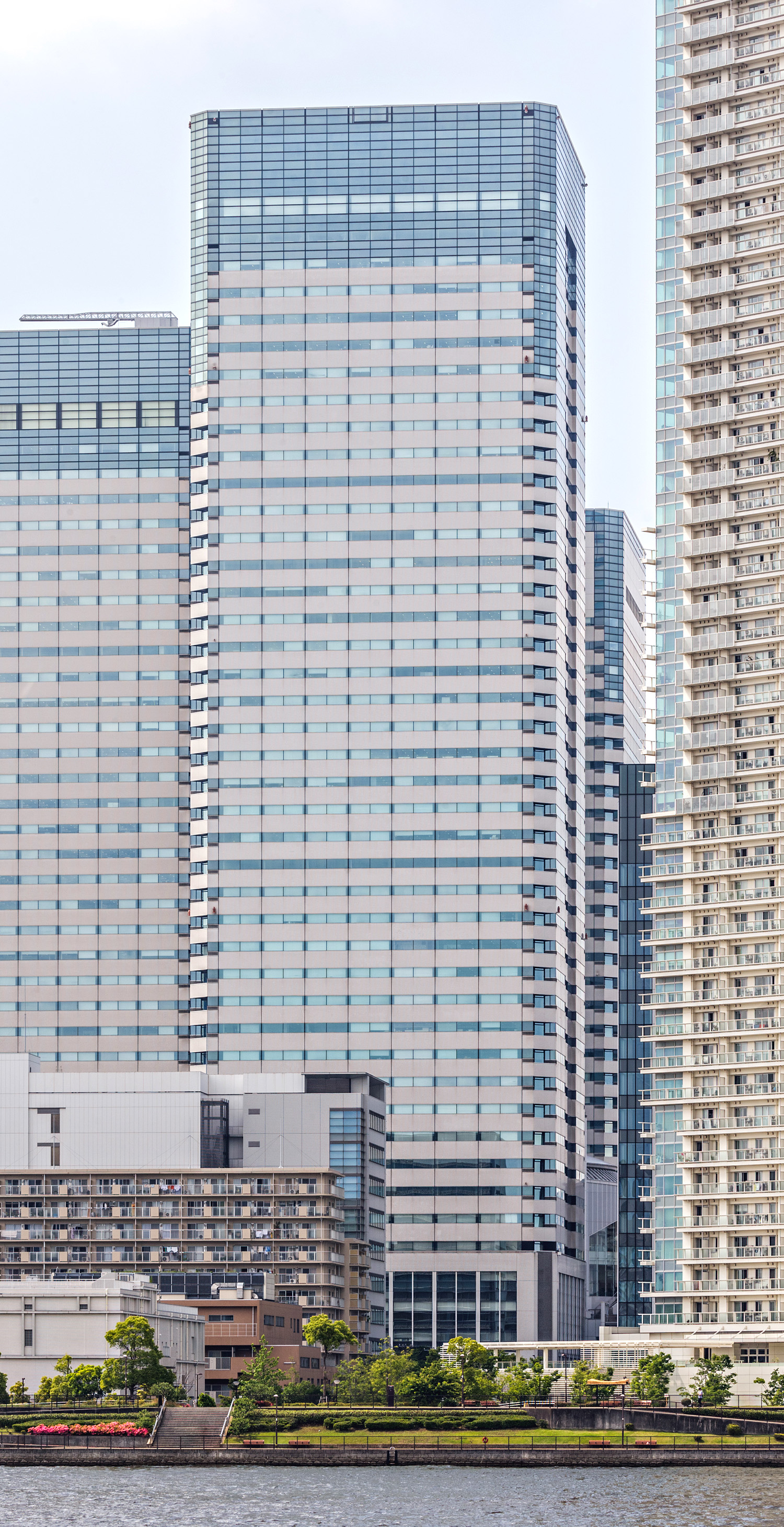 Harumi Island Triton Square Tower X, Tokyo - View from the southeast. © Mathias Beinling