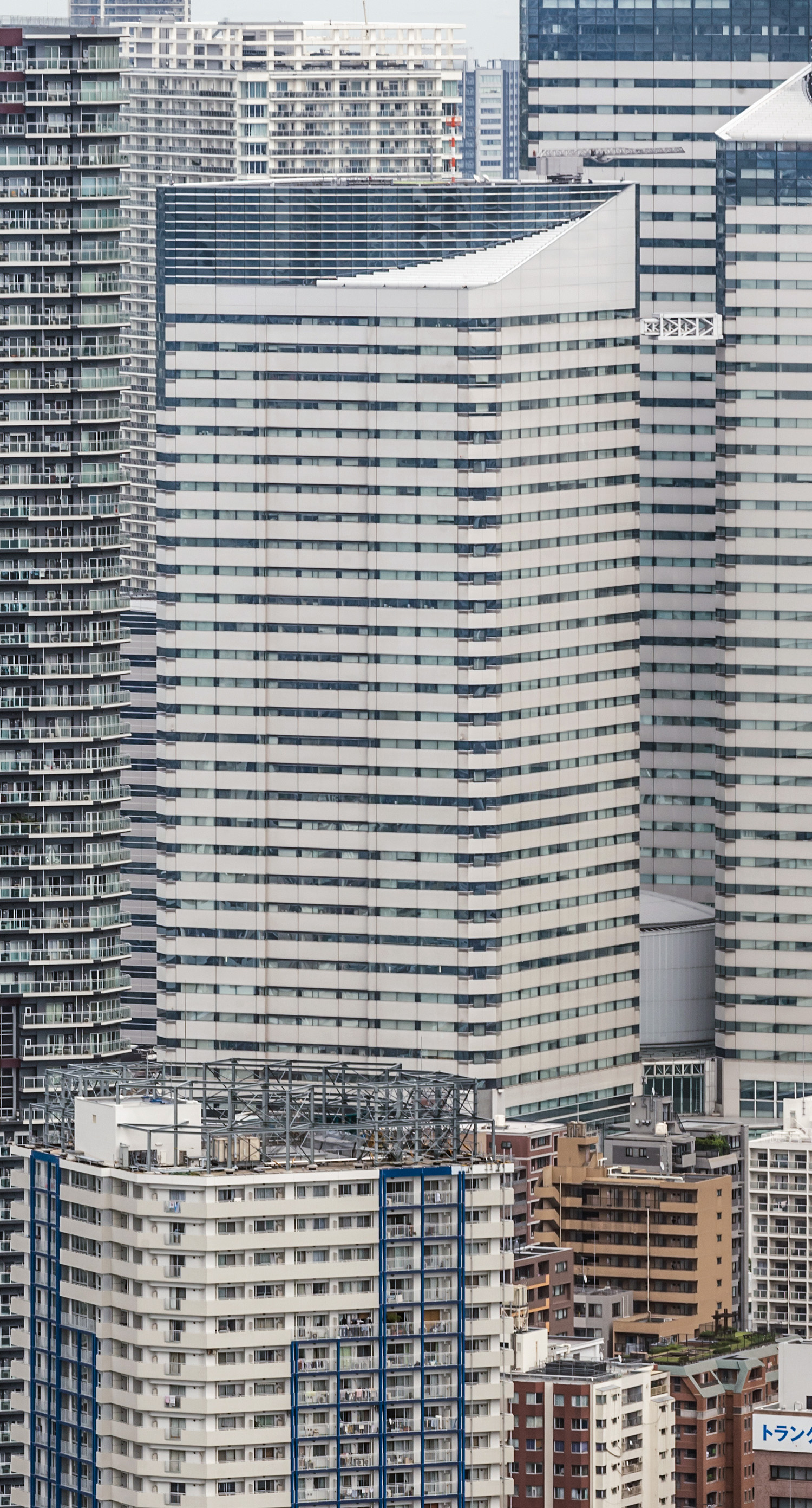 Harumi Island Triton Square Tower Z, Tokyo - View from Caretta Shiodome. © Mathias Beinling