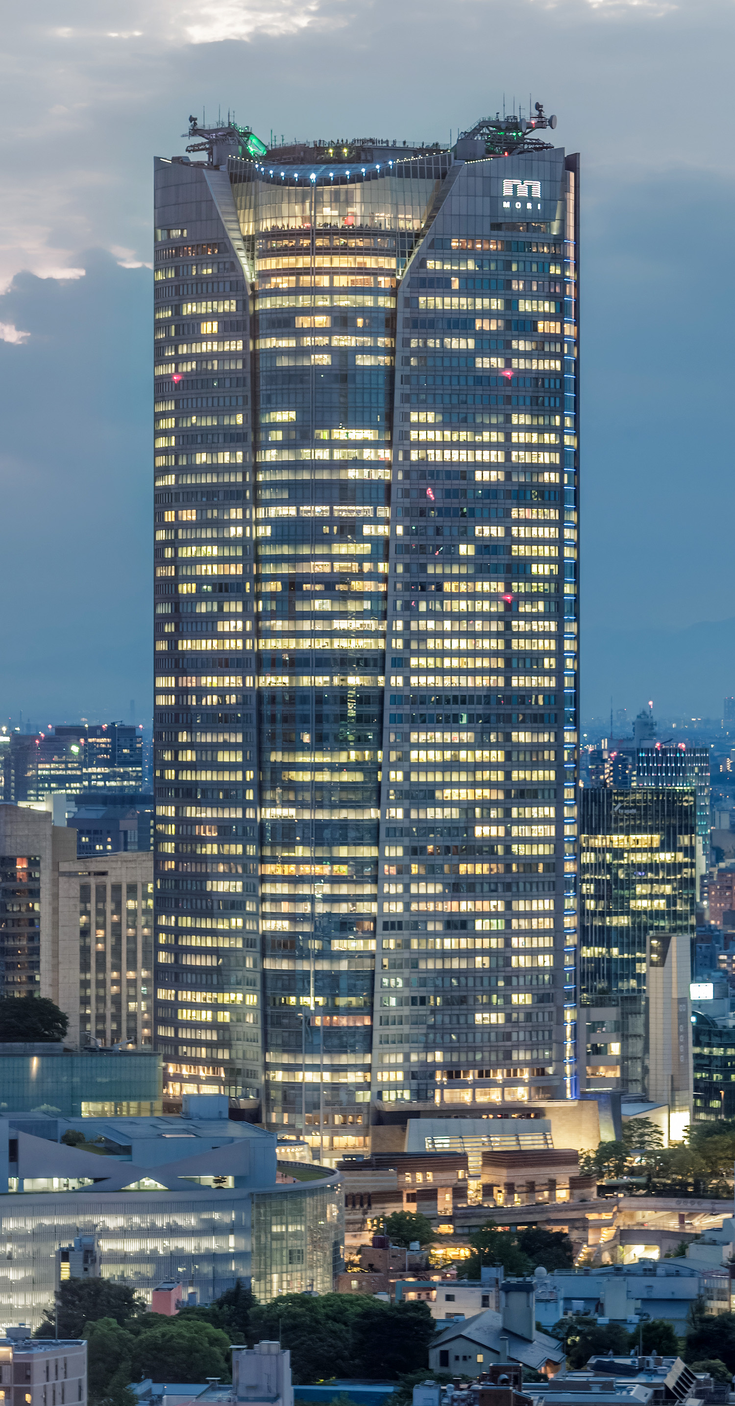 Roppongi Hills Mori Tower, Tokyo - View from Tokyo Tower. © Mathias Beinling