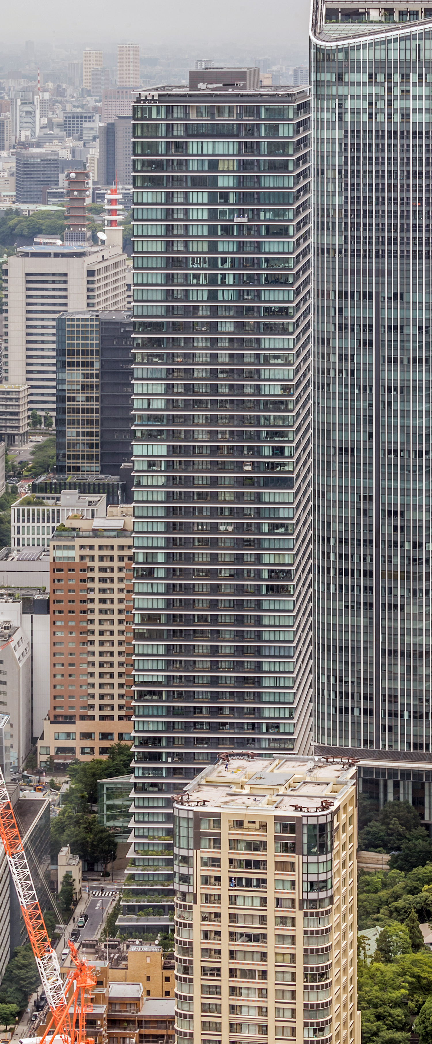 Toranomon Hills Residential Tower, Tokyo - View from Tokyo Tower. © Mathias Beinling