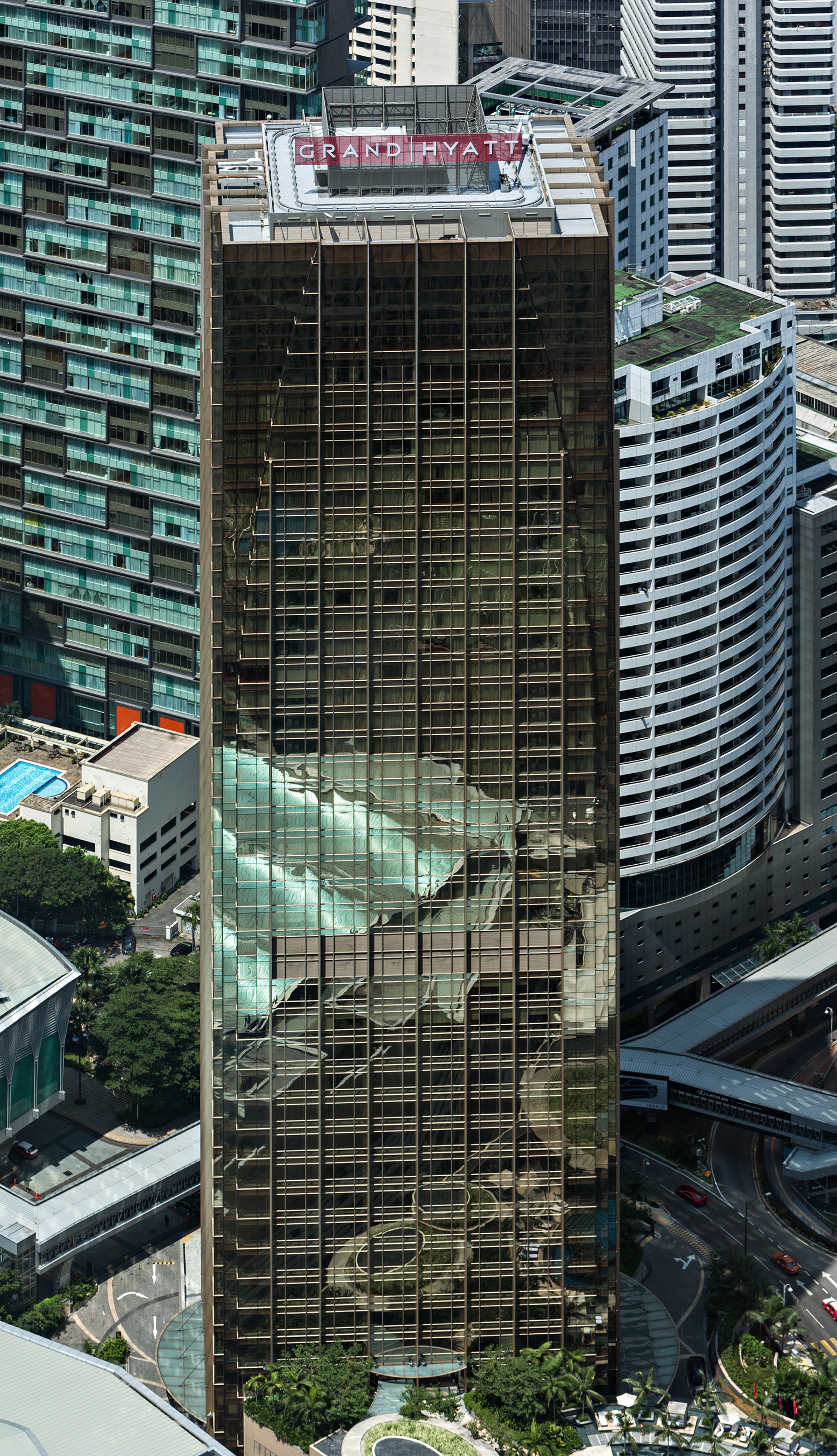 Grand Hyatt Hotel - View from Petronas Tower 2