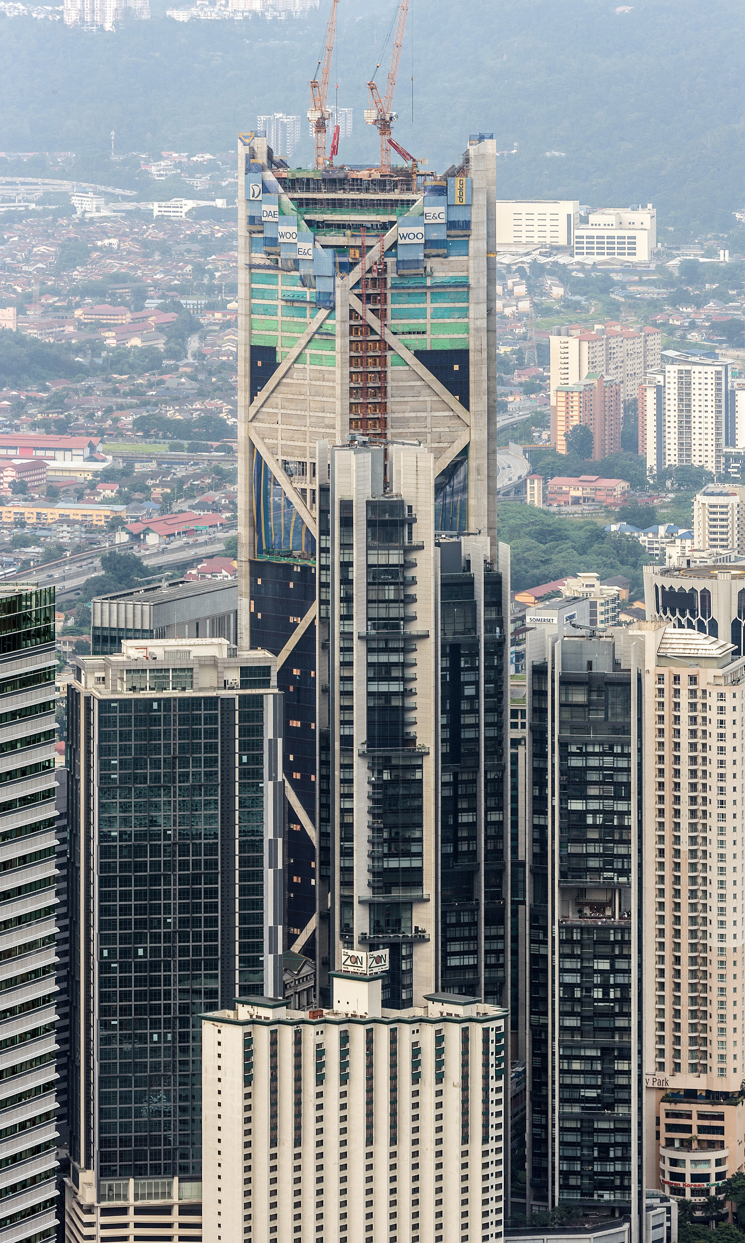 Ilham Tower - Under construction in 2014