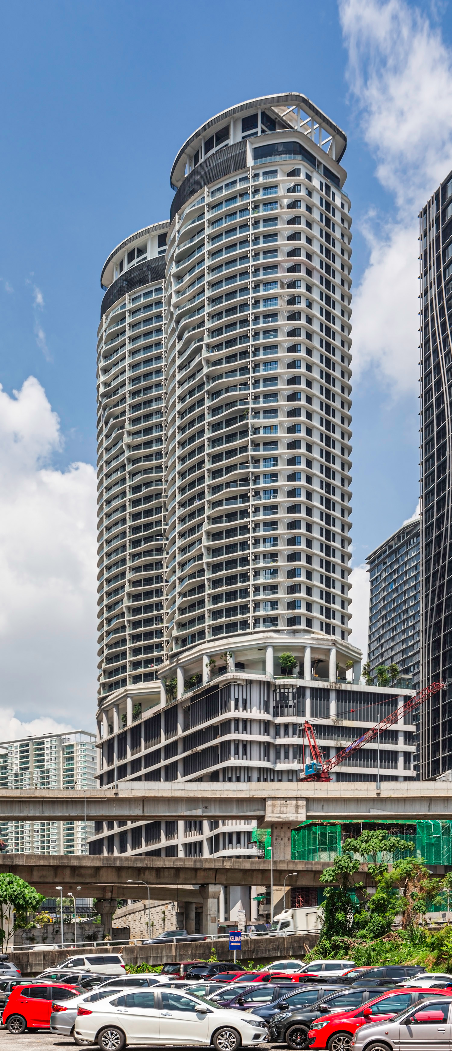 KL Gateway Premium Residences - View from the northeast