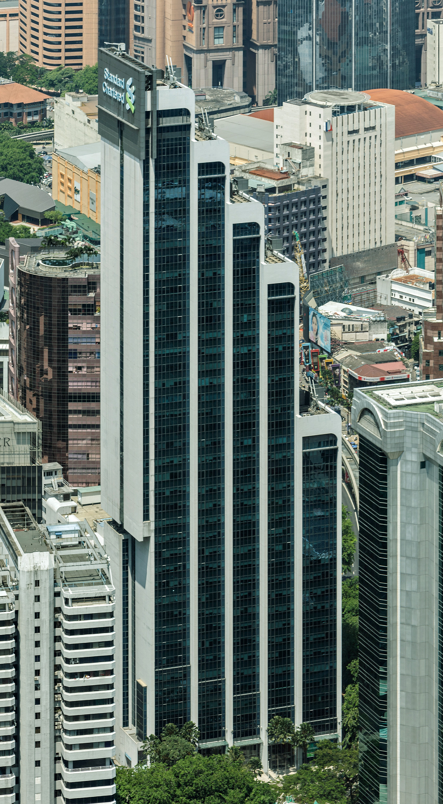 Menara Standard Chartered - View from Petronas Tower 2