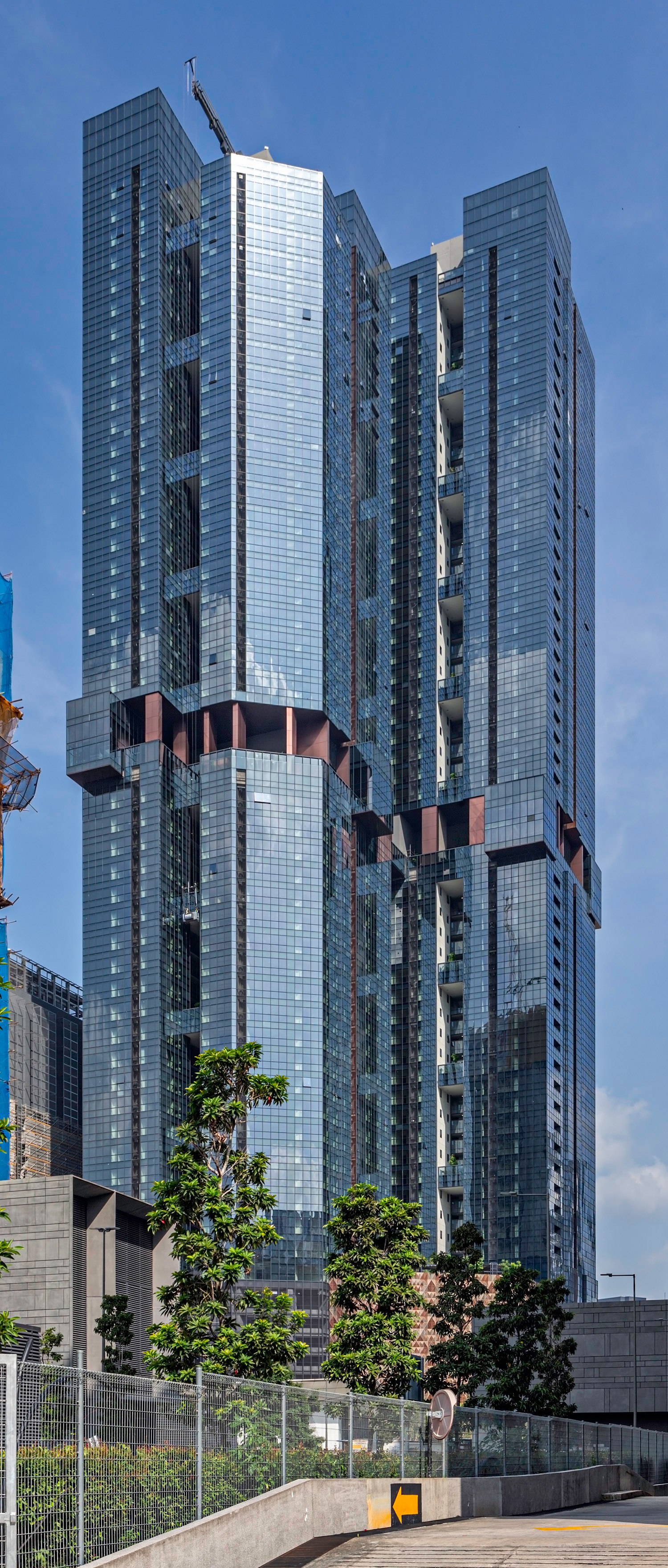 TRX Residences Tower B - Tower B is on the left in front of Tower A