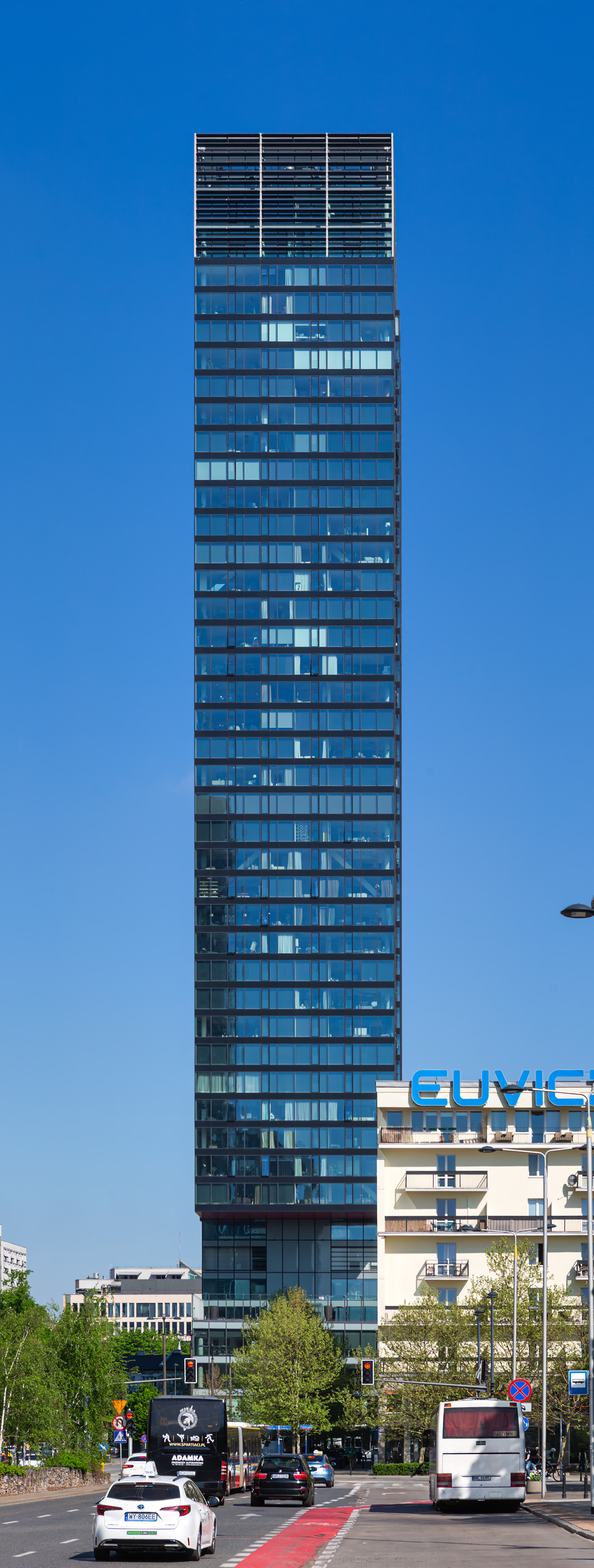 Cosmopolitan Twarda 2/4, Warsaw - View from the south. © Mathias Beinling