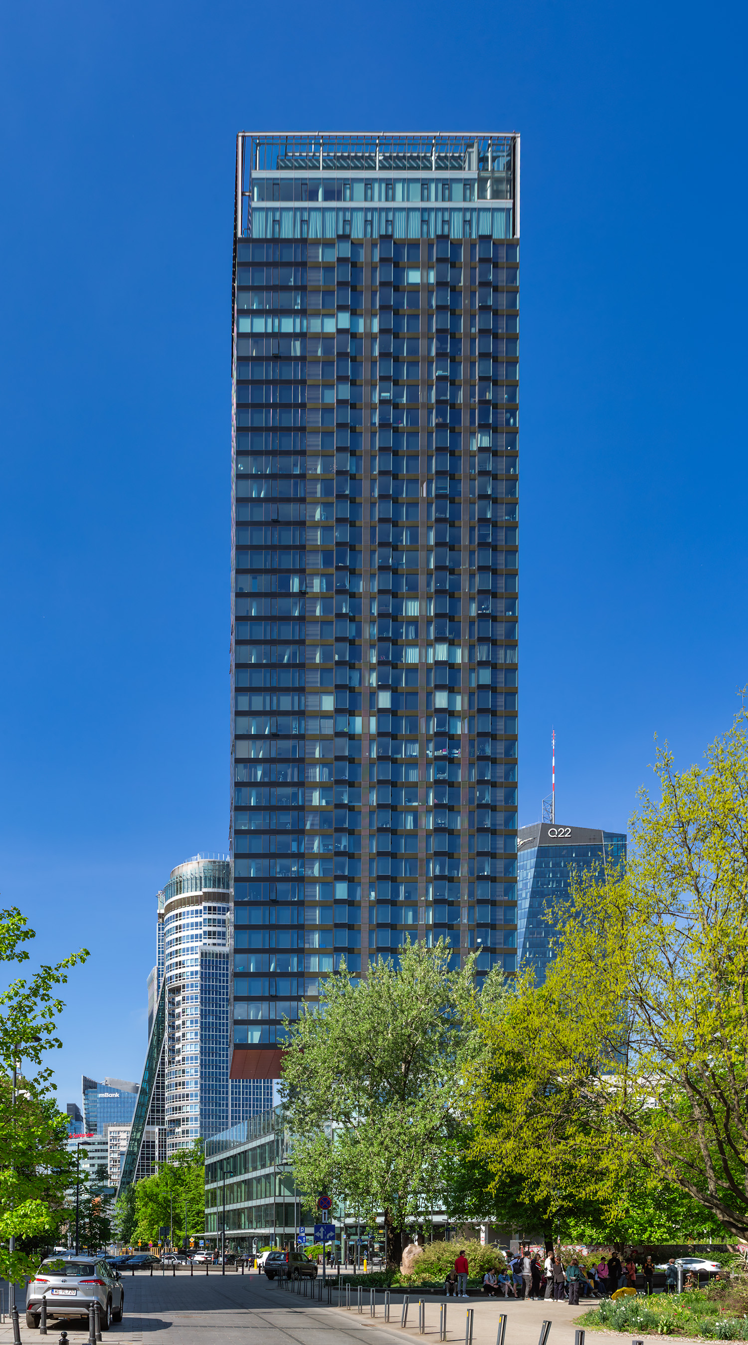 Cosmopolitan Twarda 2/4, Warsaw - View from the east. © Mathias Beinling