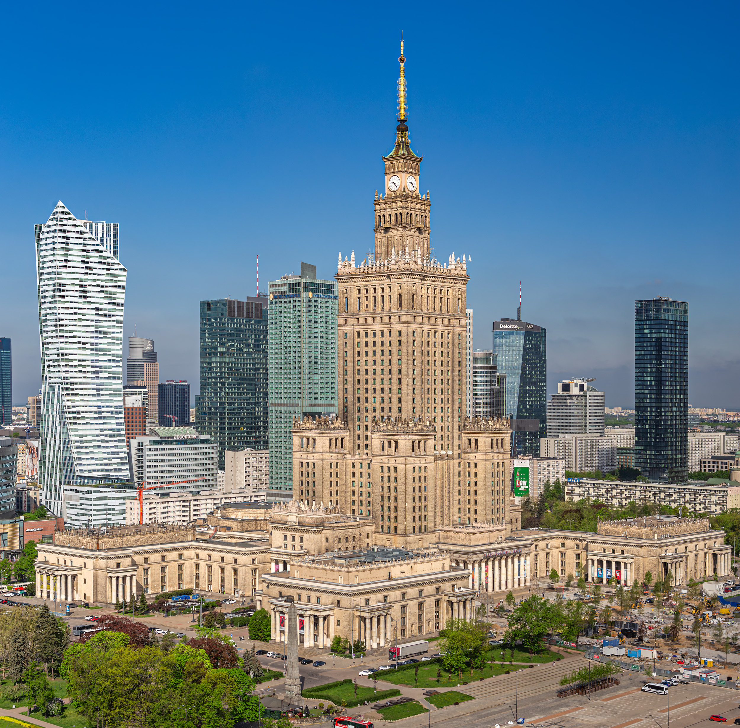 Palace of Culture and Science, Warsaw - View from Novotel. © Mathias Beinling