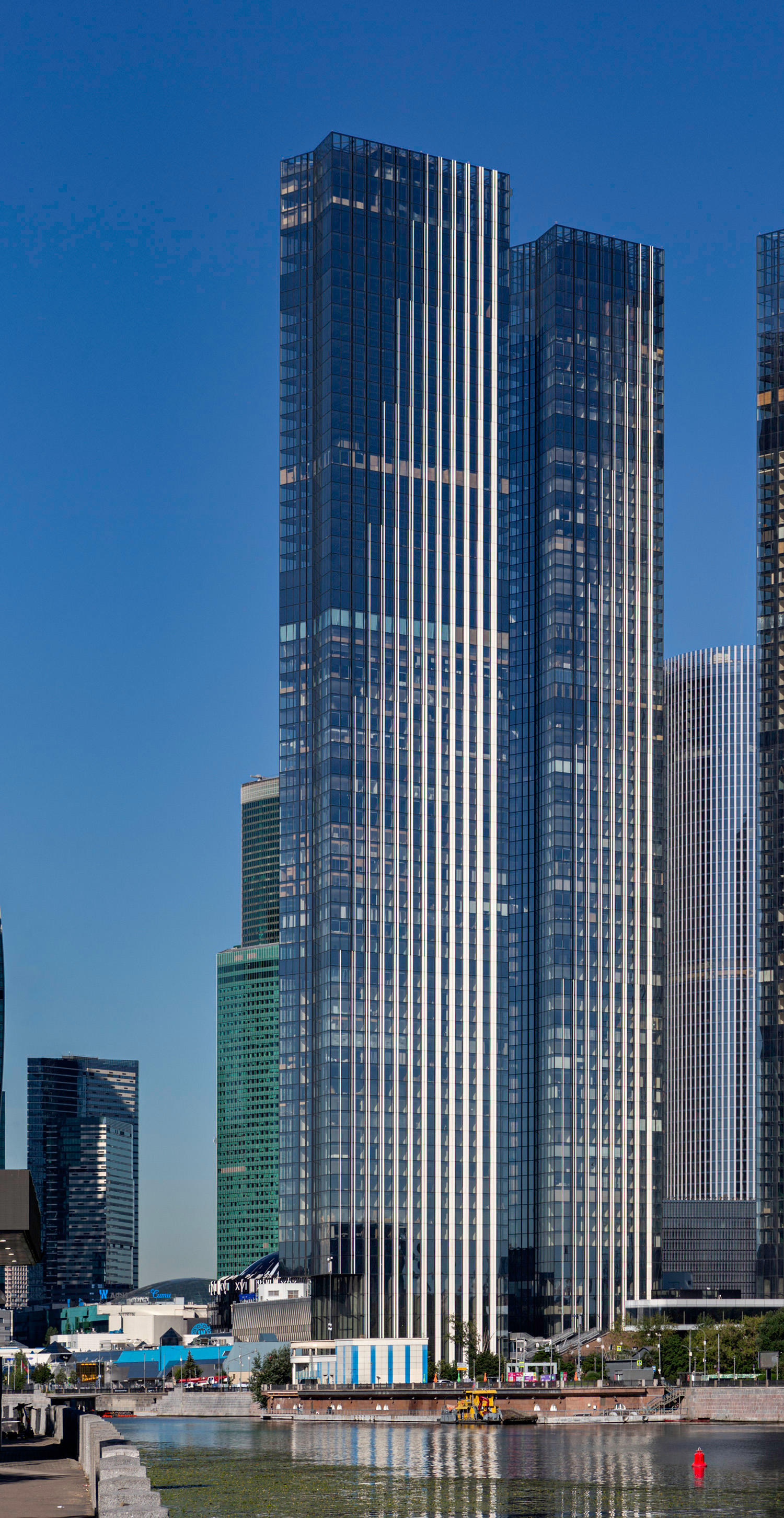 Capital Tower 1, Moscow - View across the Moskwa. © Mathias Beinling