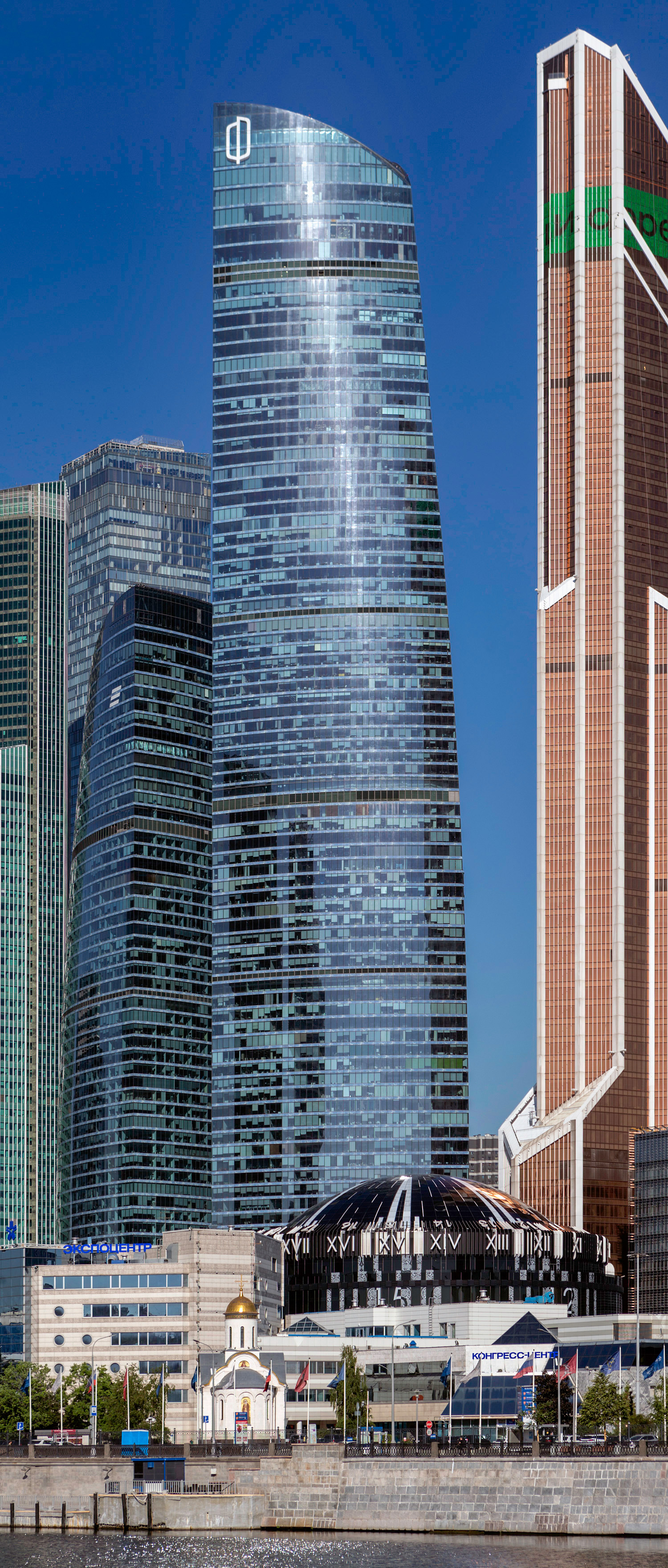 Federation Tower, Moscow - View across the Moskwa. © Mathias Beinling