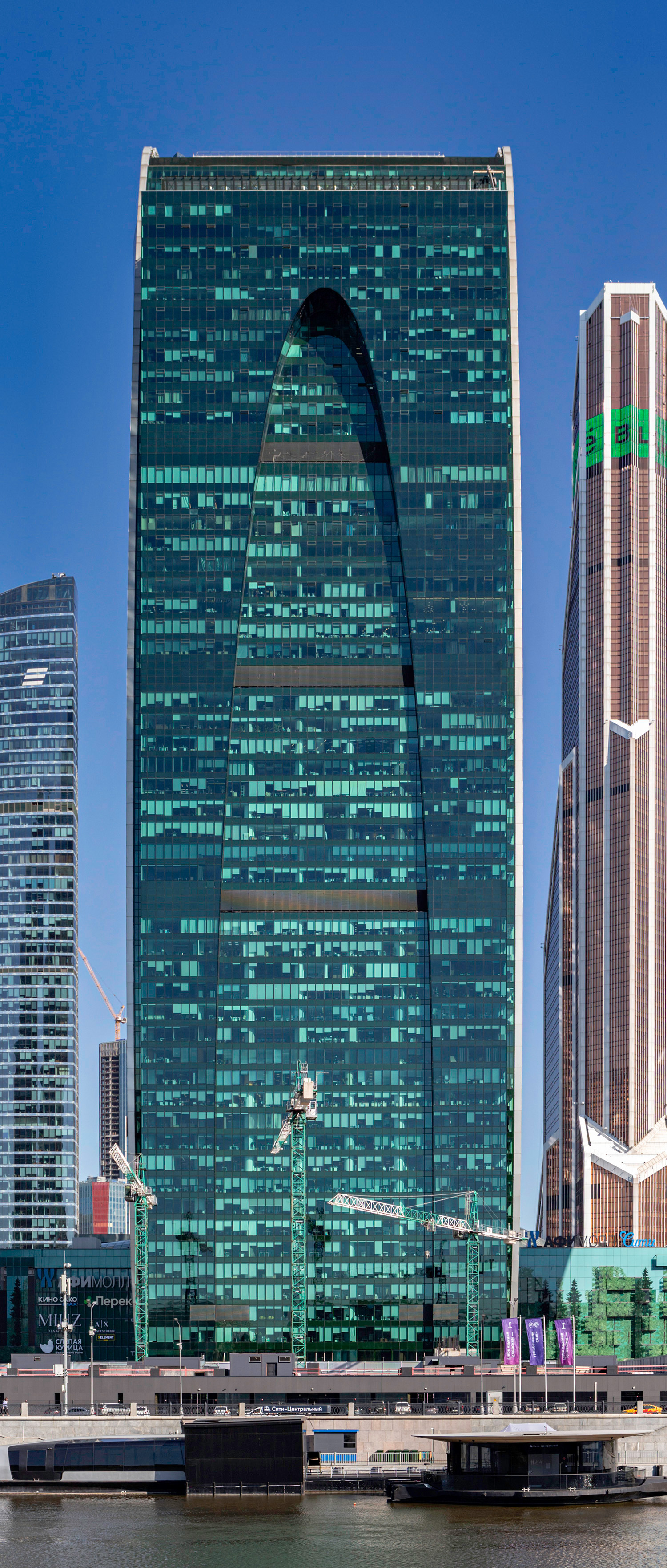 Imperia Tower, Moscow - View across the Moskwa. © Mathias Beinling