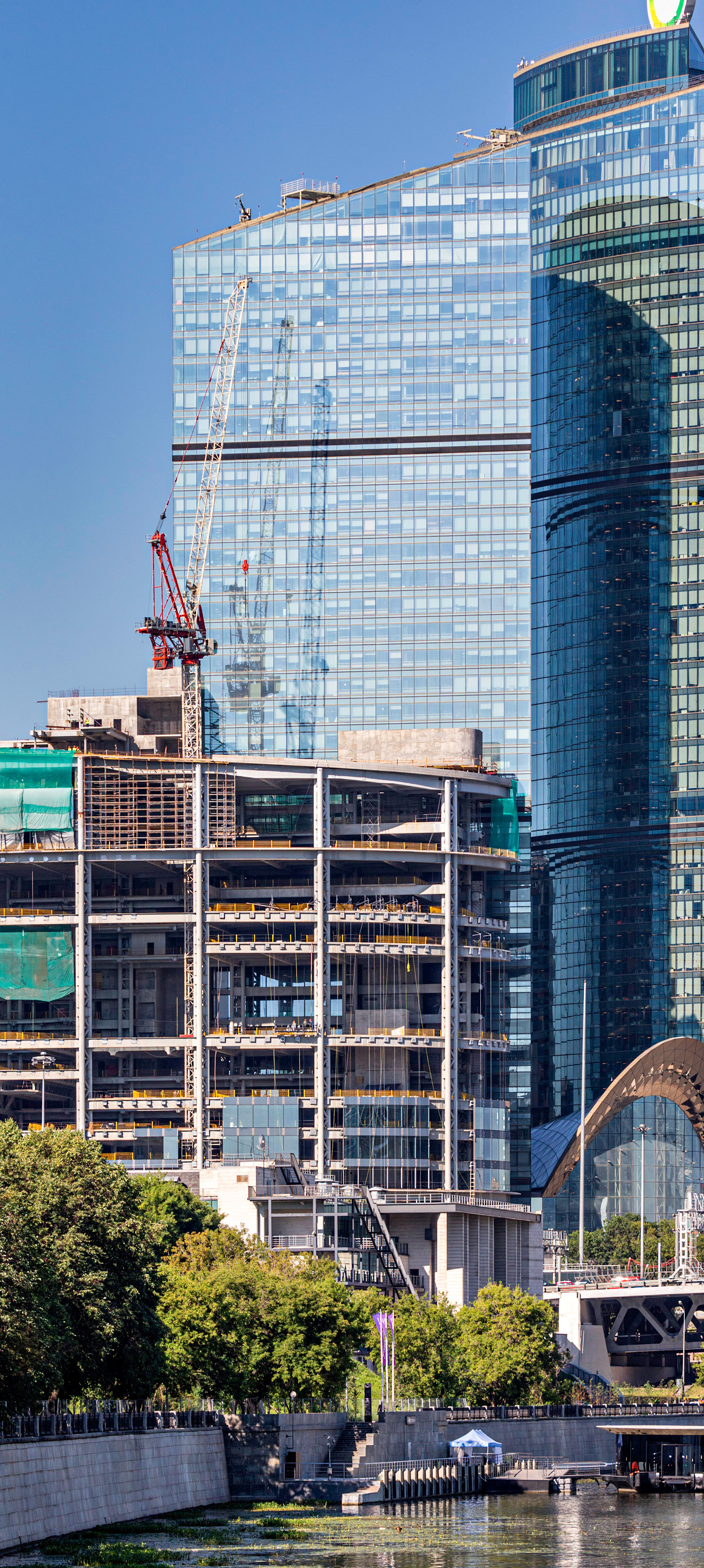 Mirax Plaza - Tower B, Moscow - View from the east. © Mathias Beinling
