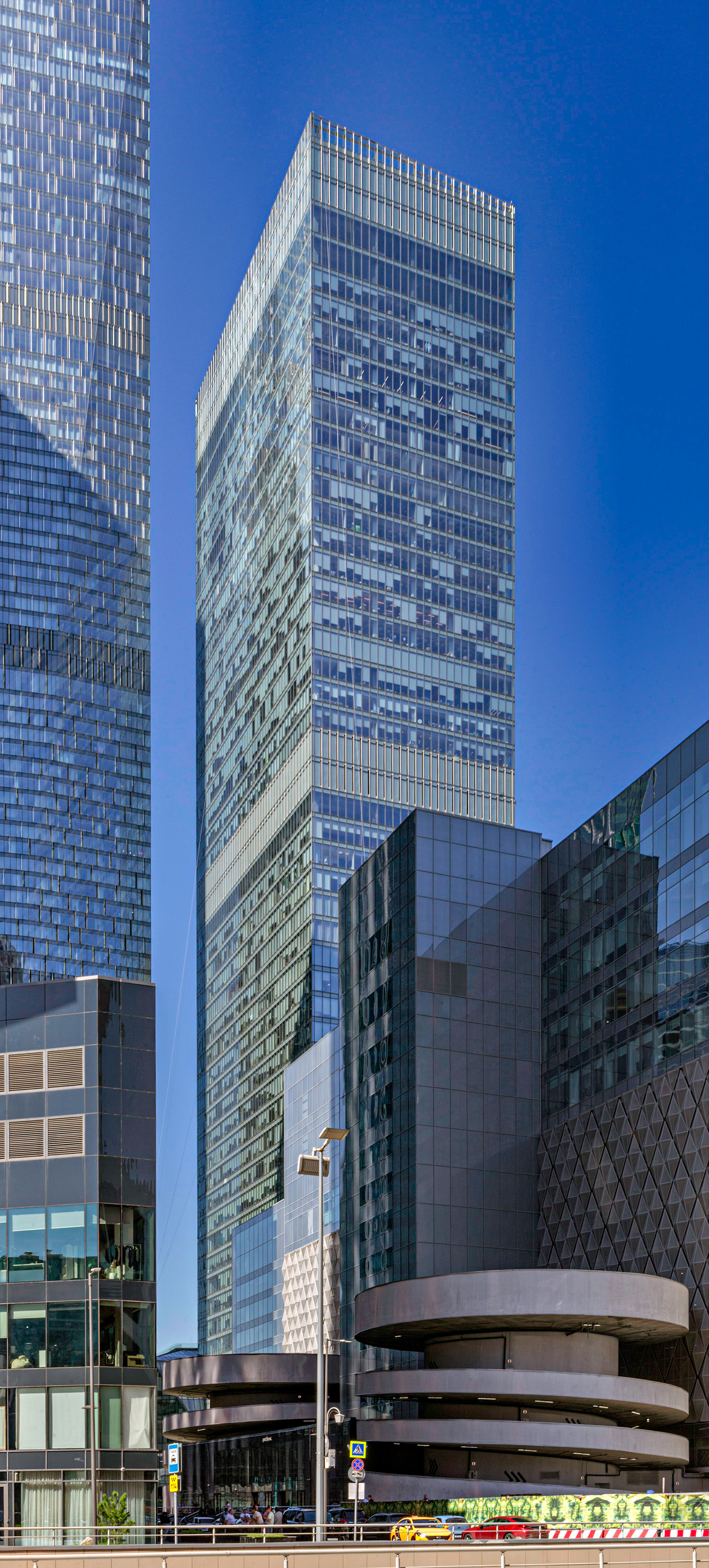 OKO - Office Tower, Moscow - View from the east. © Mathias Beinling