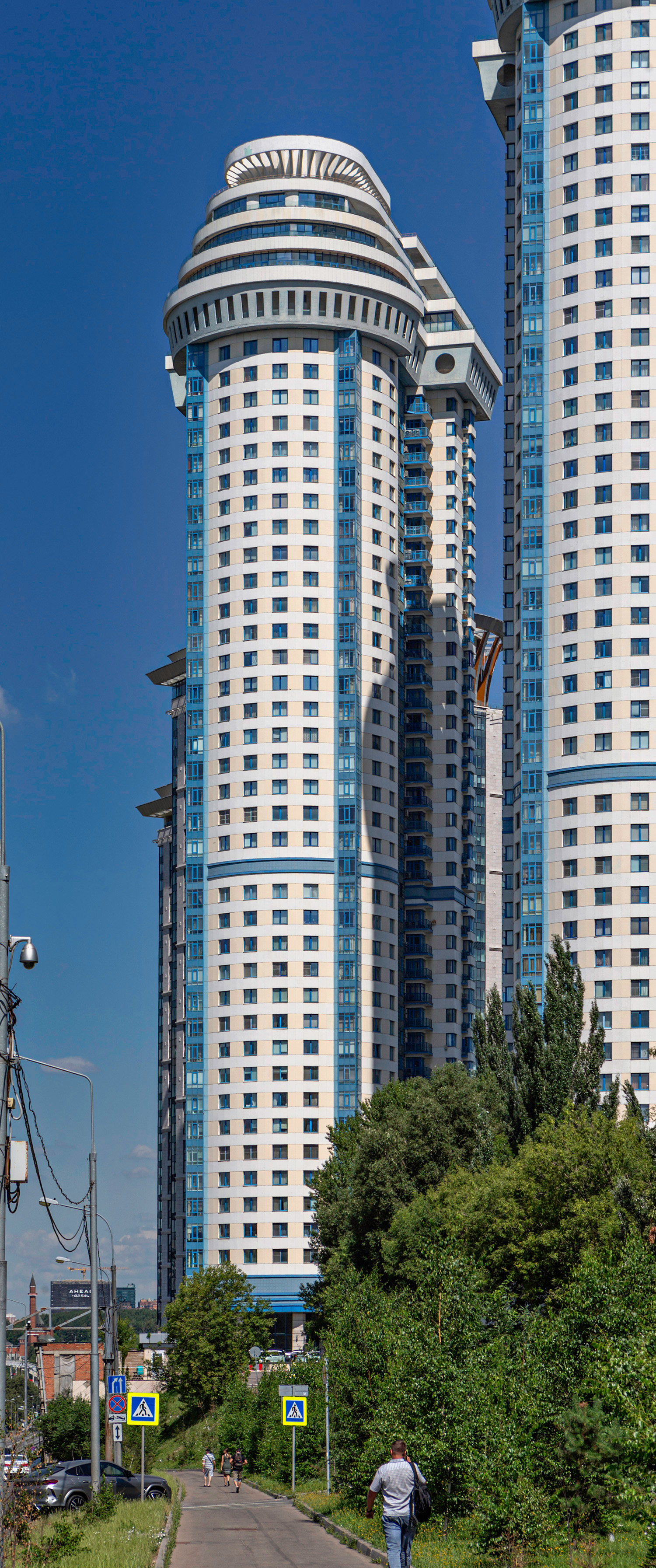 Vorobiovy Gory Tower I, Moscow - View from the south. © Mathias Beinling