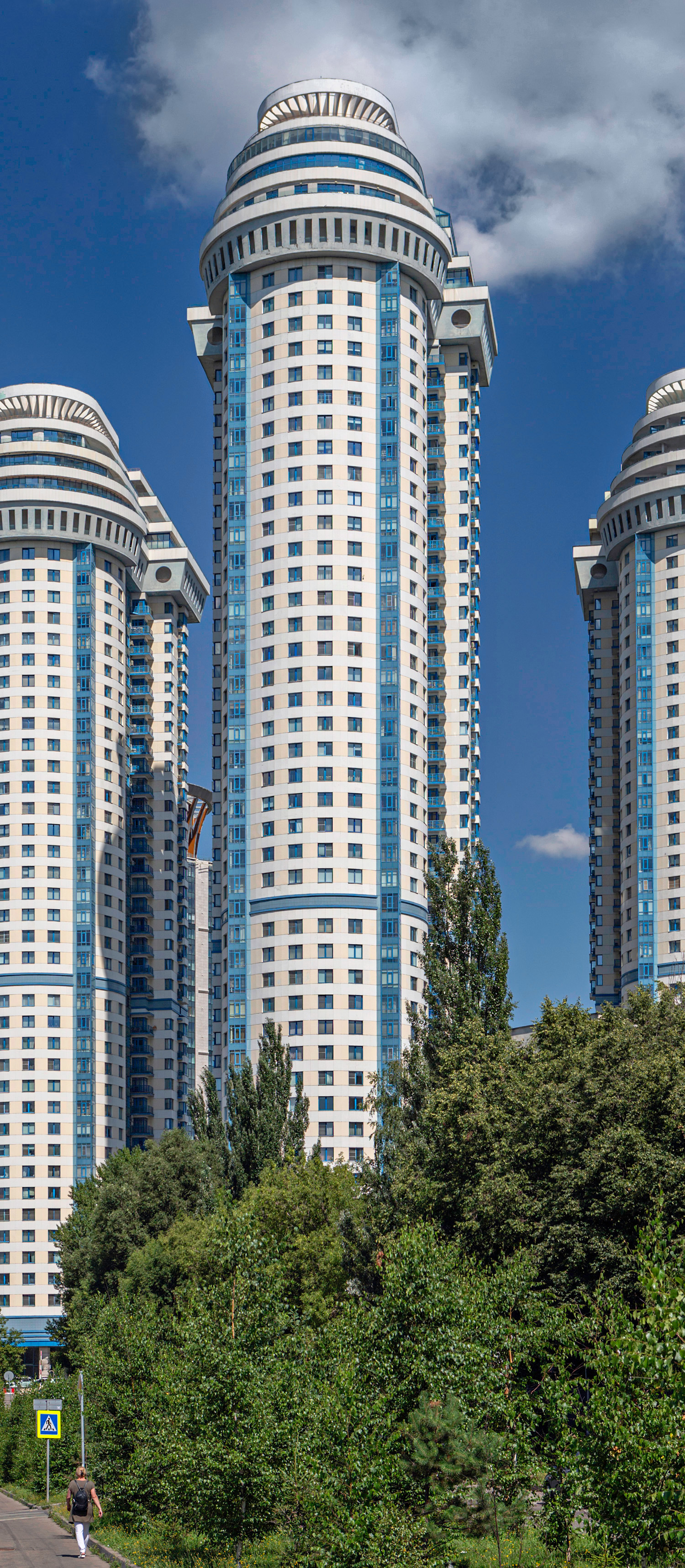 Vorobiovy Gory Tower II, Moscow - View from the south. © Mathias Beinling