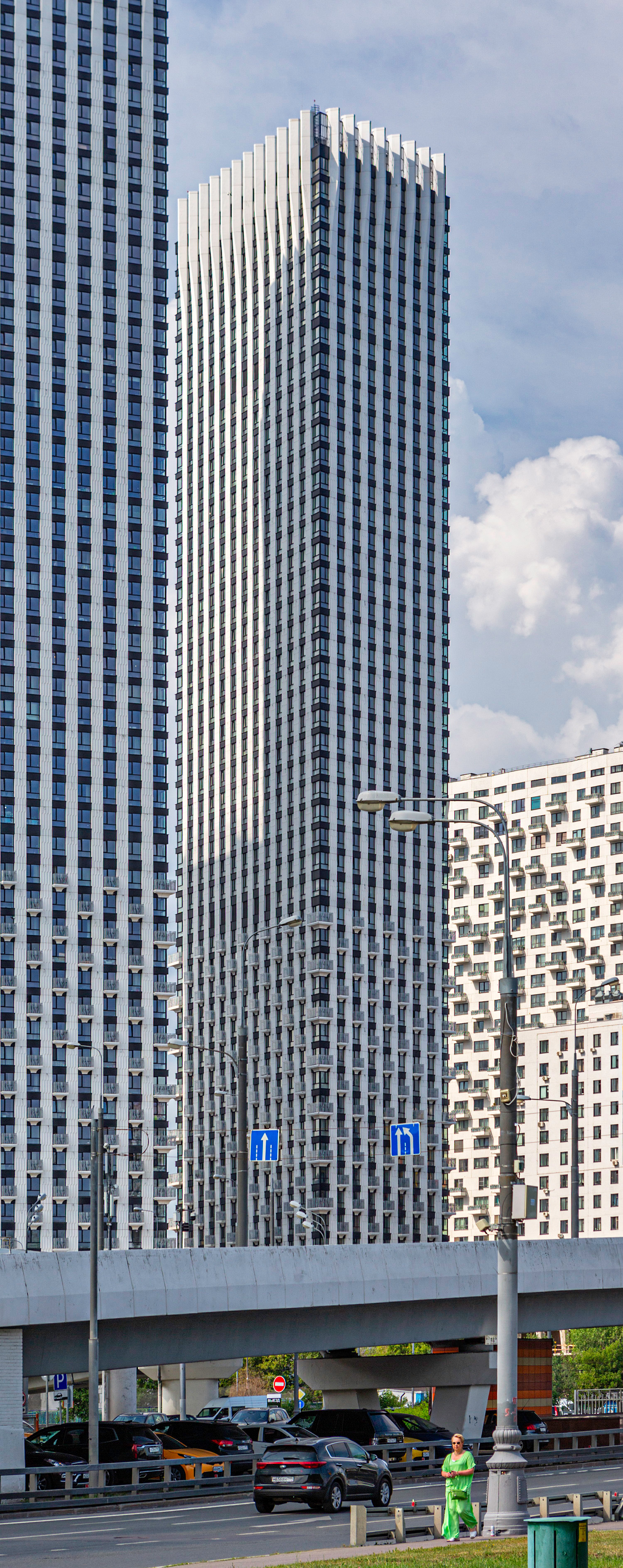 Wellton Tower 3, Moscow - View from the northeast. © Mathias Beinling