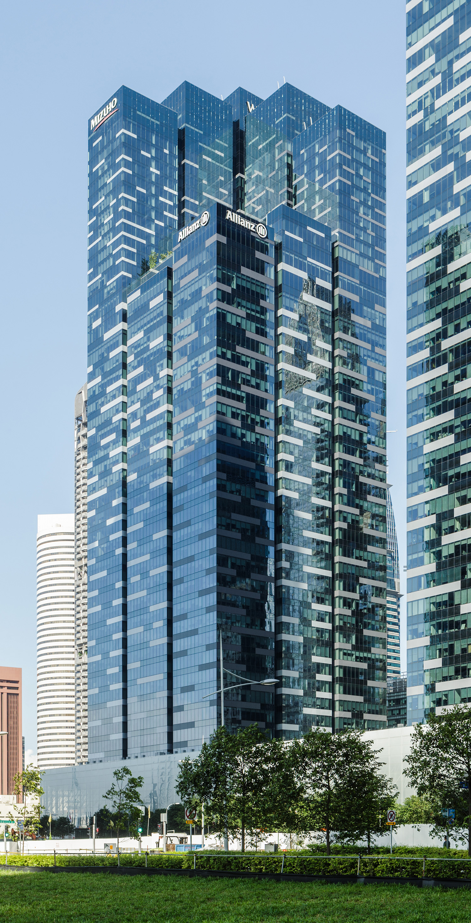 Asia Square Tower 2 - View from the east