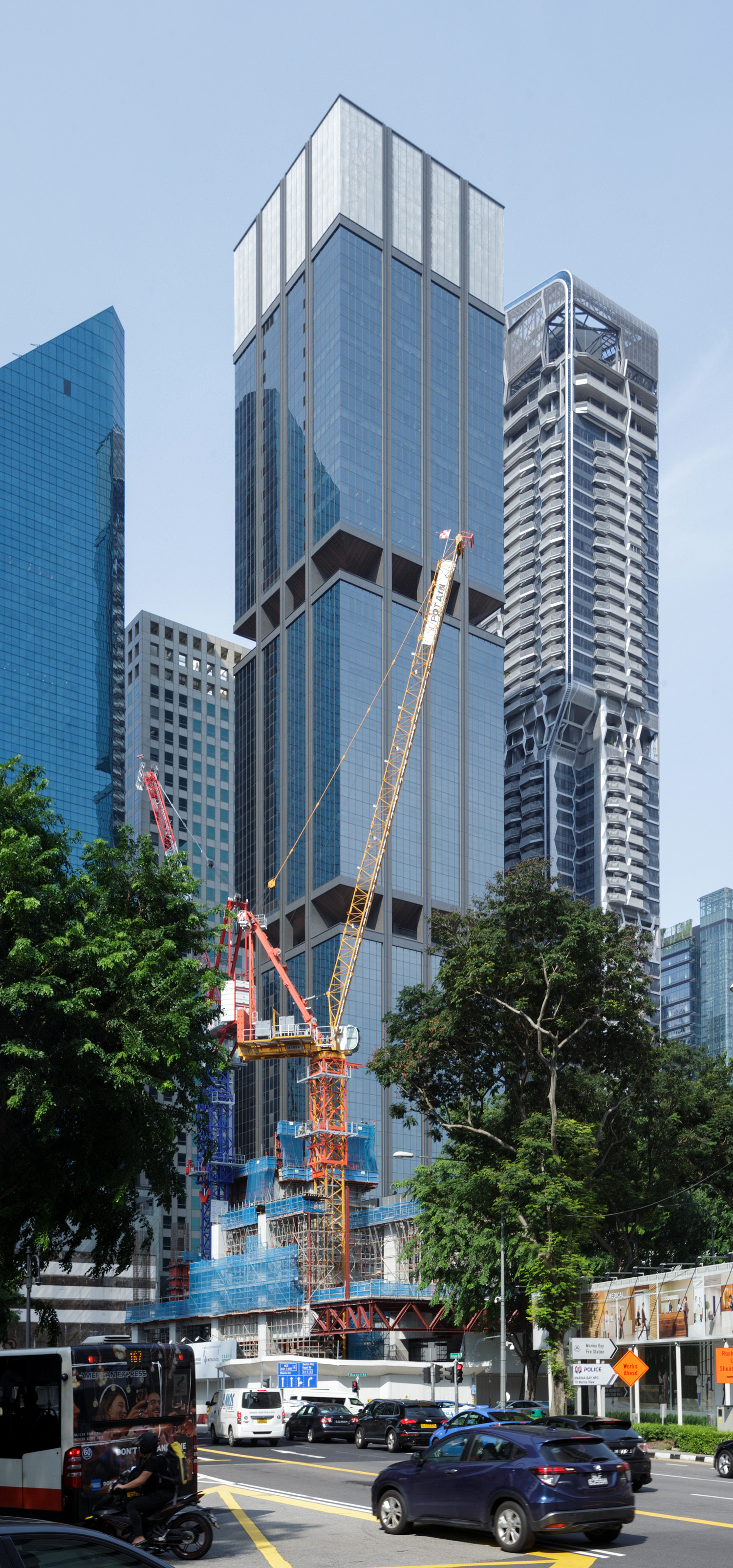 DBS Tower I, Singapore - View from the southwest. © Mathias Beinling