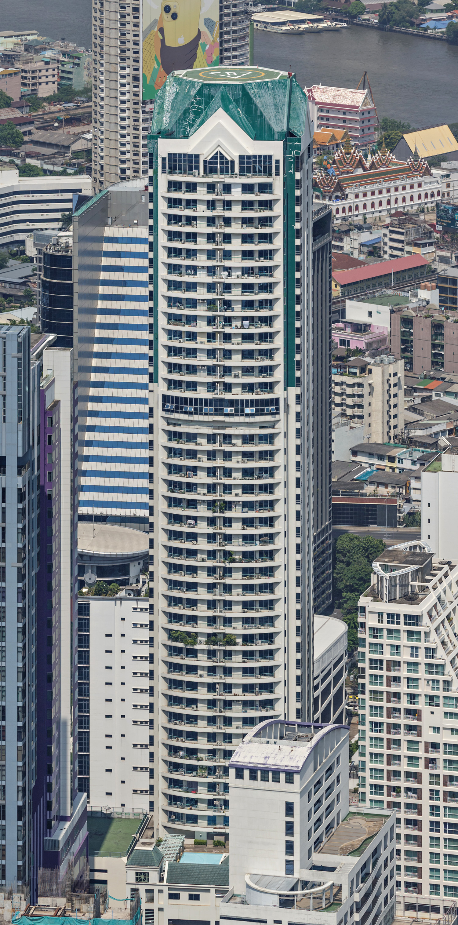Sathorn House, Bangkok - View from King Power Mahanakhon. © Mathias Beinling