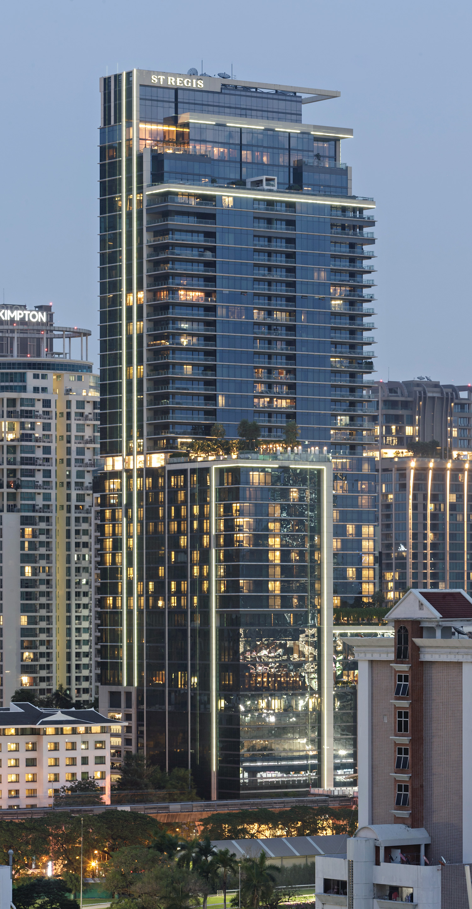 St. Regis Hotel & Residences Bangkok, Bangkok - View from Novotel Bangkok on Siam Square. © Mathias Beinling