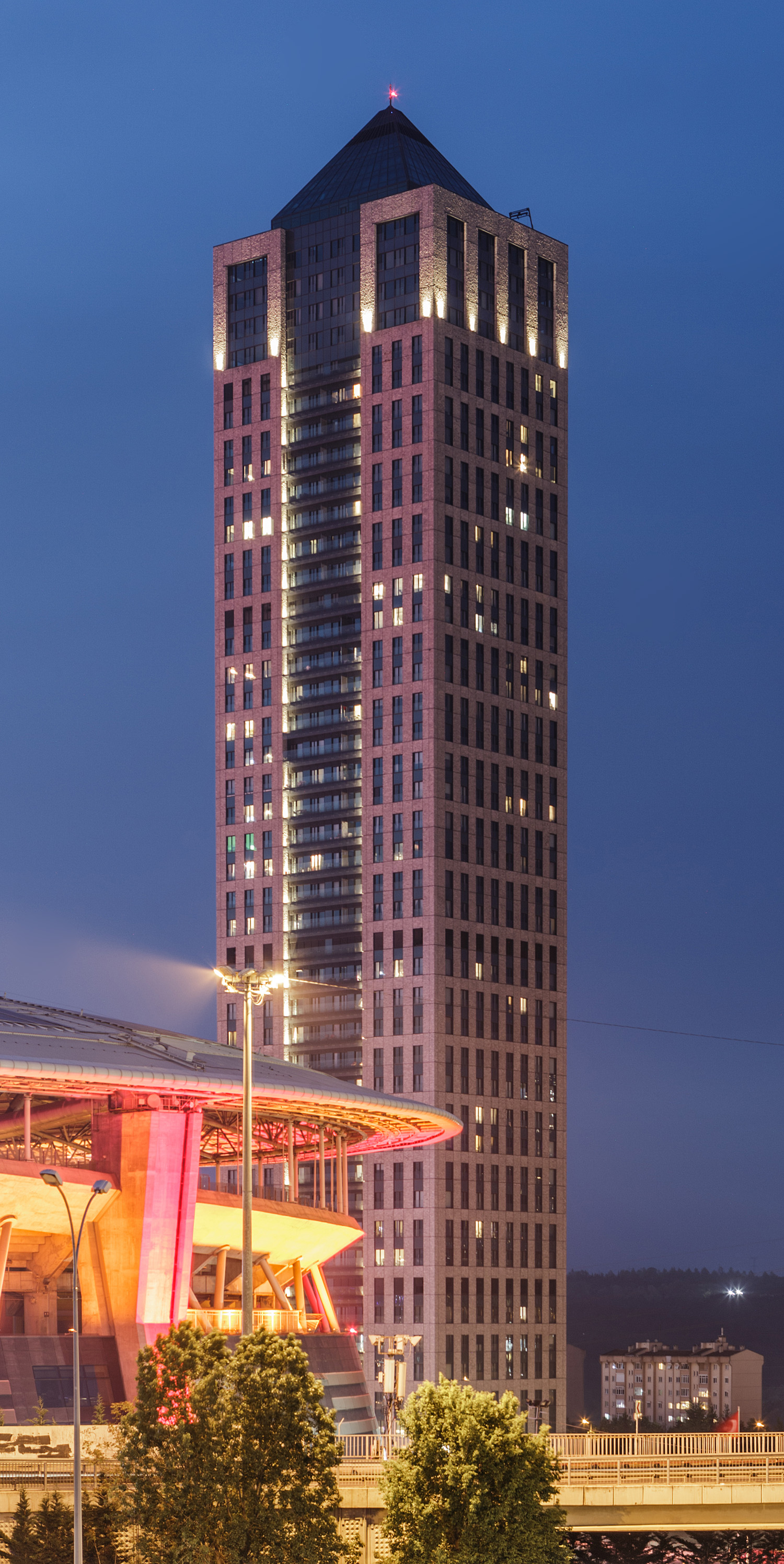 Nurol Life, Istanbul - View from the south. © Mathias Beinling