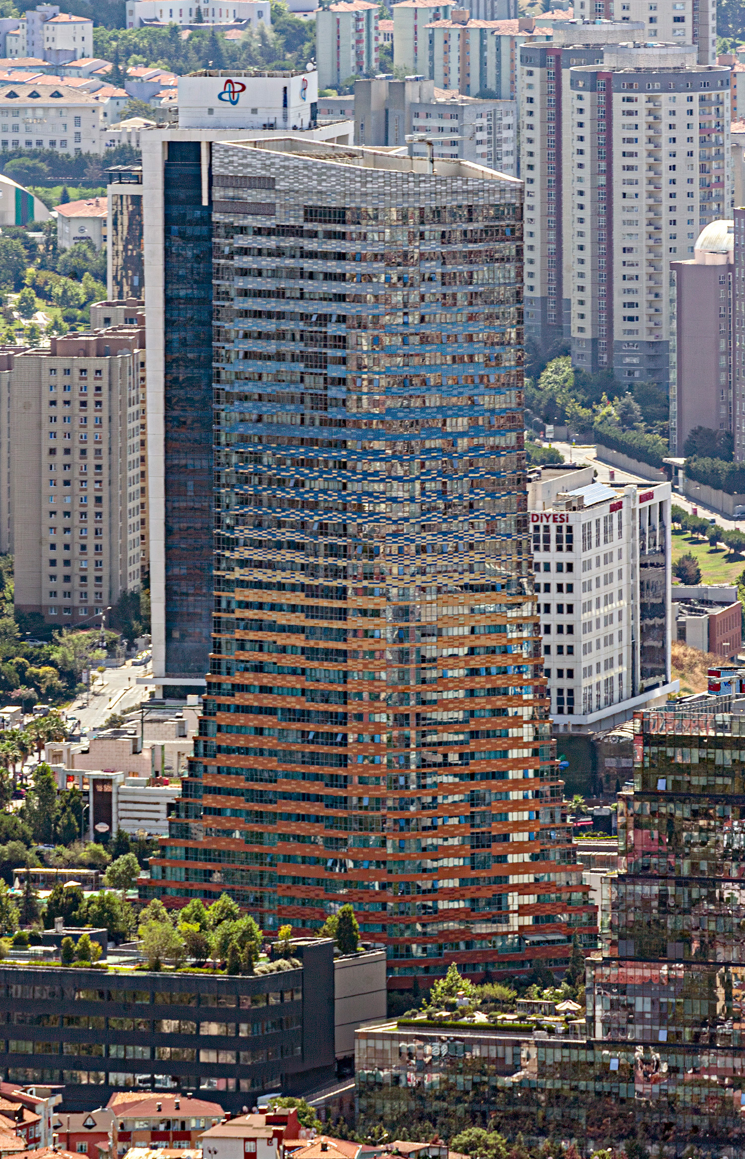 Varyap Meridian E Block, Istanbul - View from aml?ca Tower. © Mathias Beinling