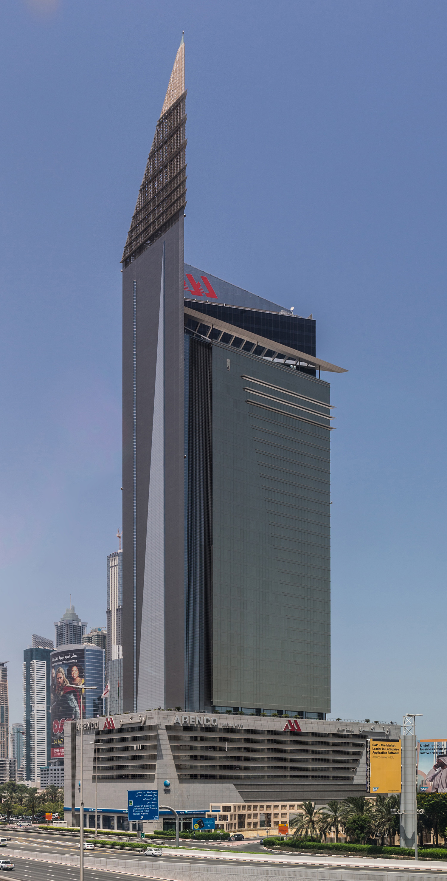 Arenco Tower - View across Sheikh Zayed Road
