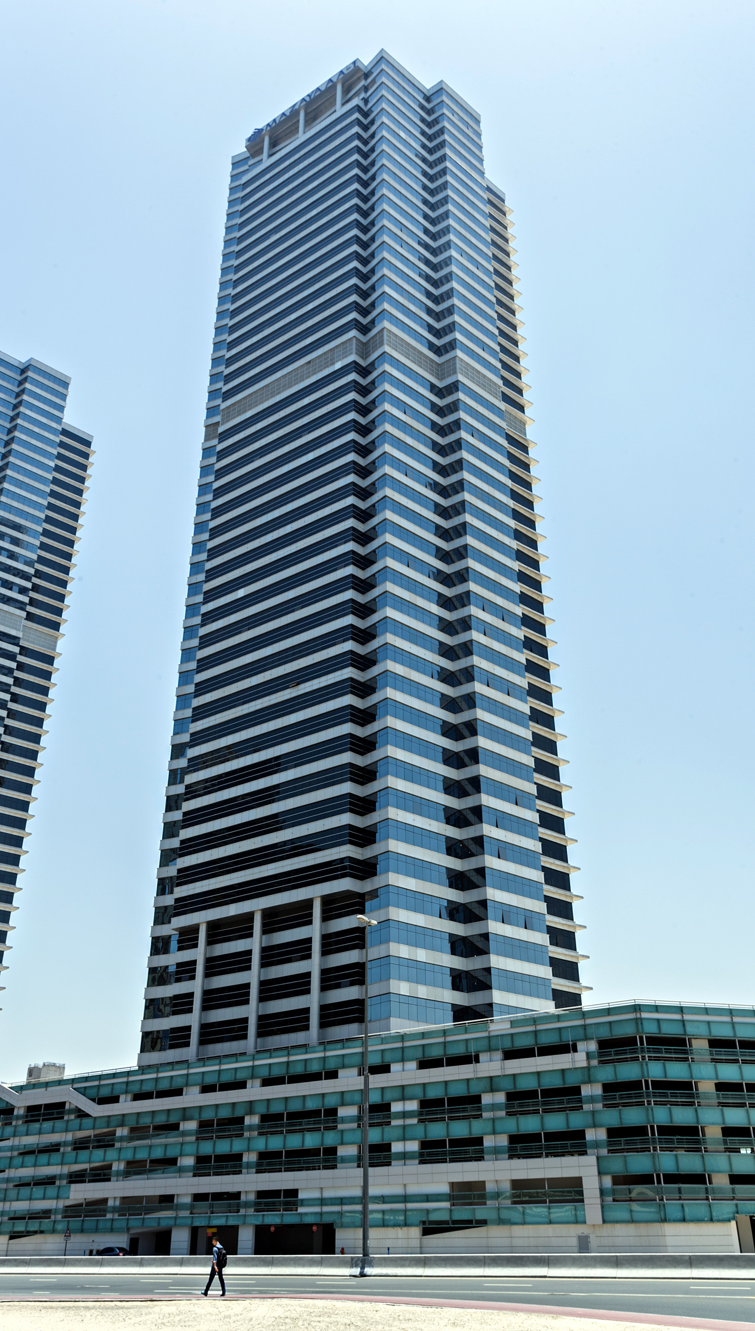 Mazaya Business Avenue Tower 1 - View from the southwest