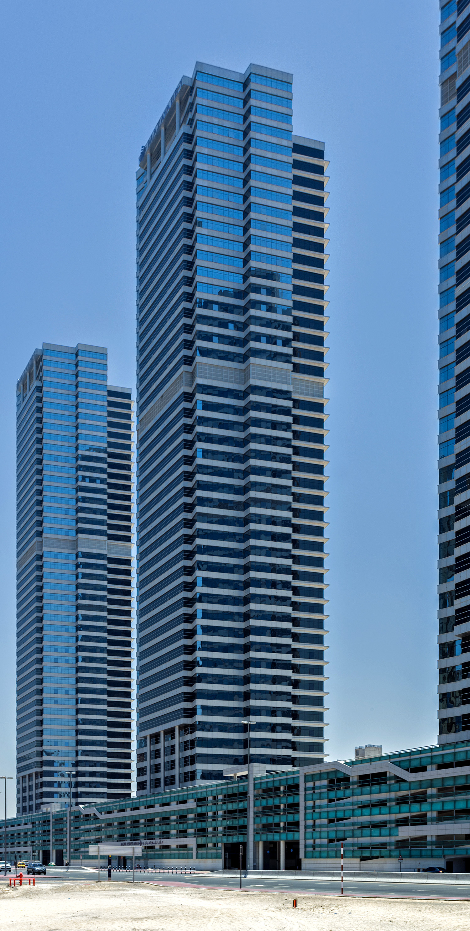Mazaya Business Avenue Tower 2 - View from the southwest