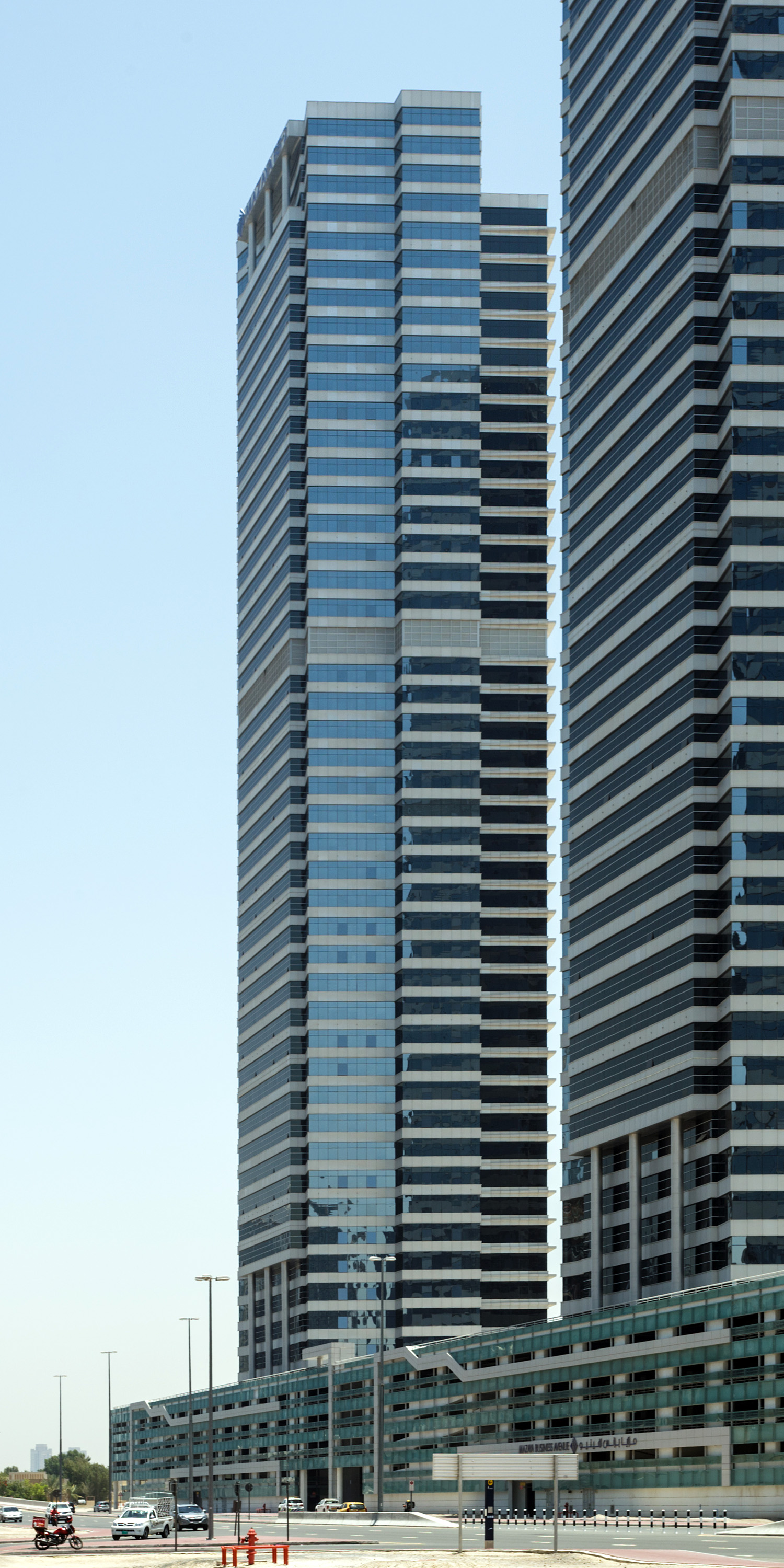 Mazaya Business Avenue Tower 3 - View from the southwest
