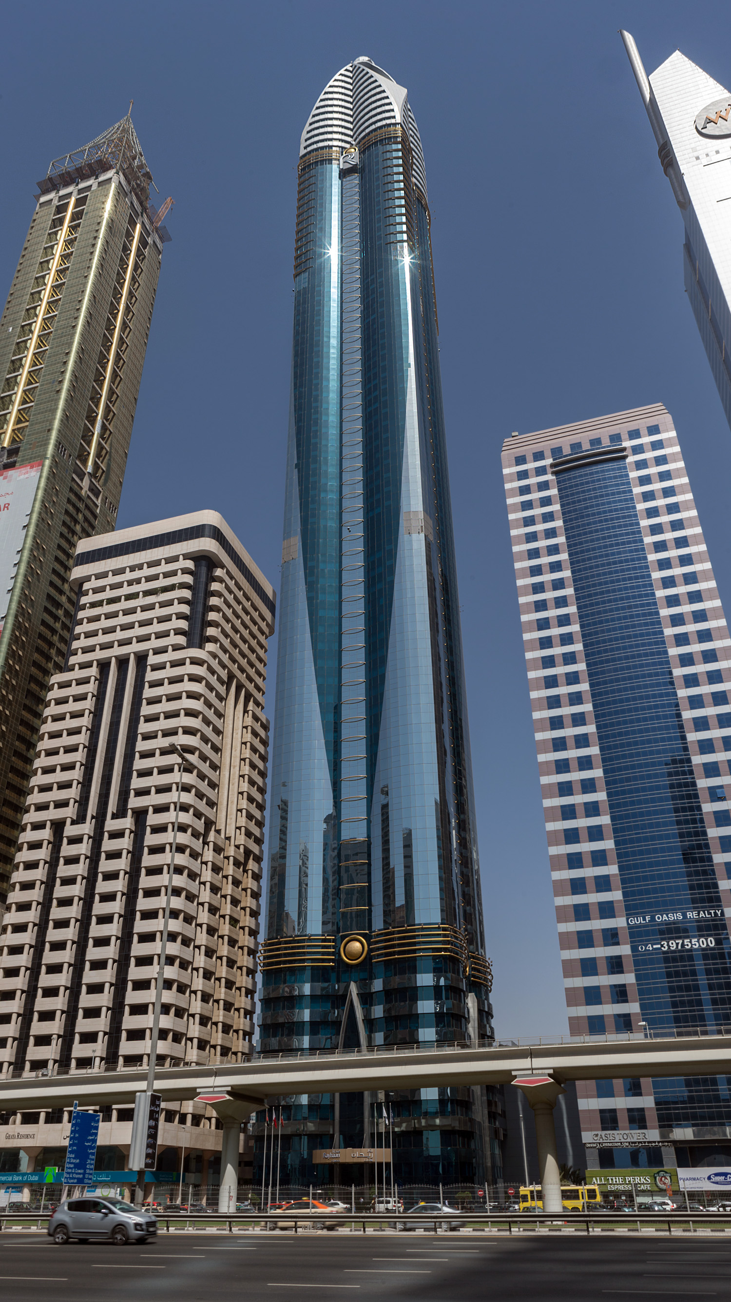 Rose Rayhaan by Rotana - View across Sheikh Zayed Road