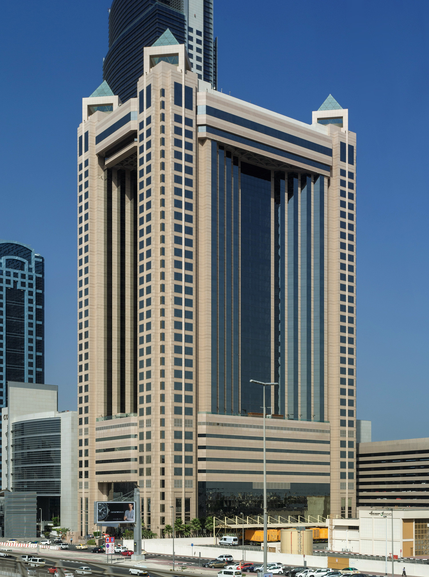 The Fairmont Dubai - View from Dubai Metro Red Line