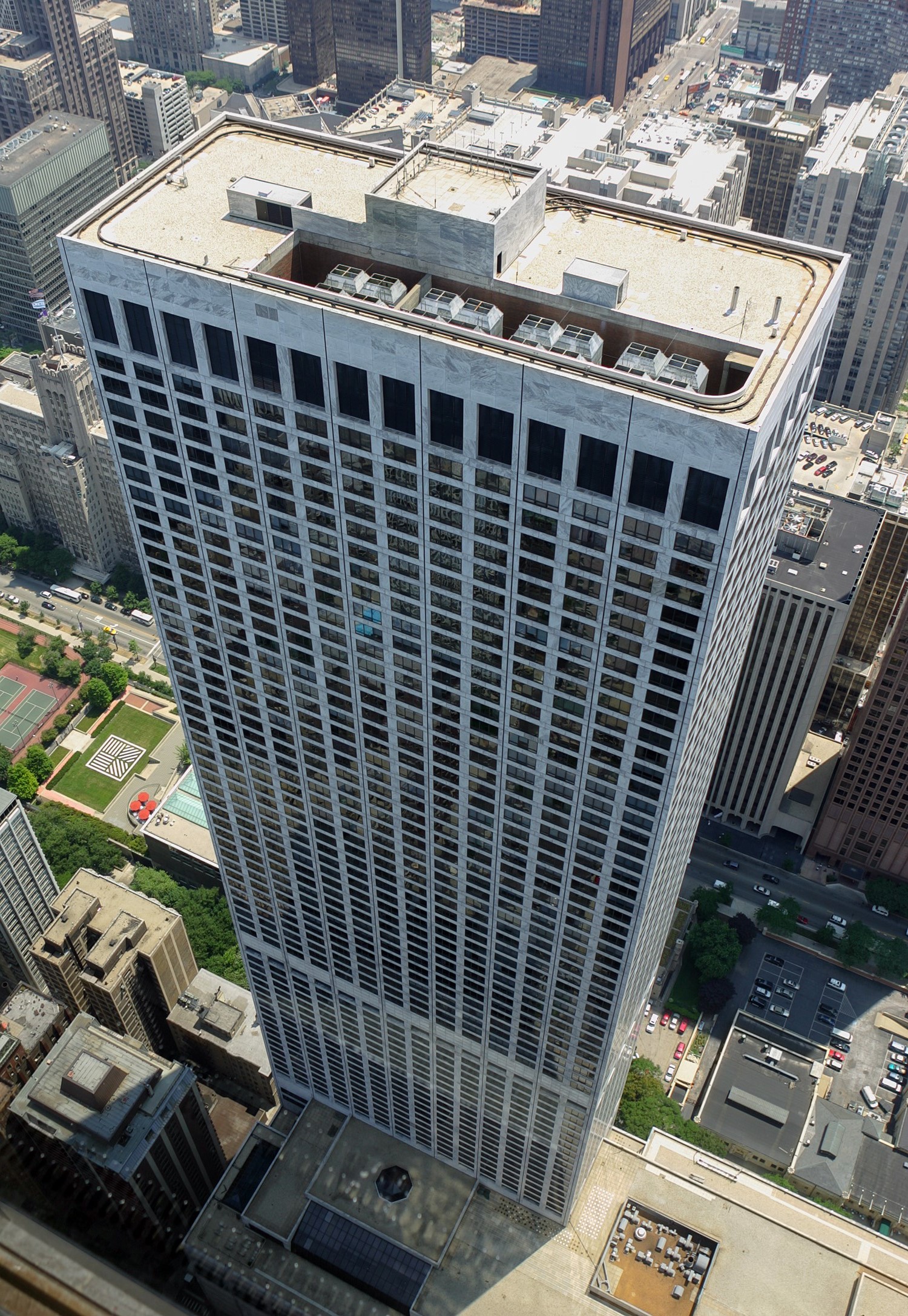 Water Tower Place - View from John Hancock Center