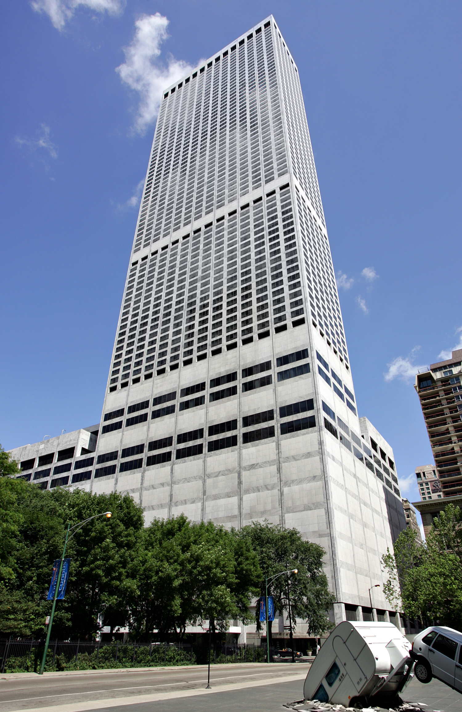 Water Tower Place - View from Mies van der Rohe Way