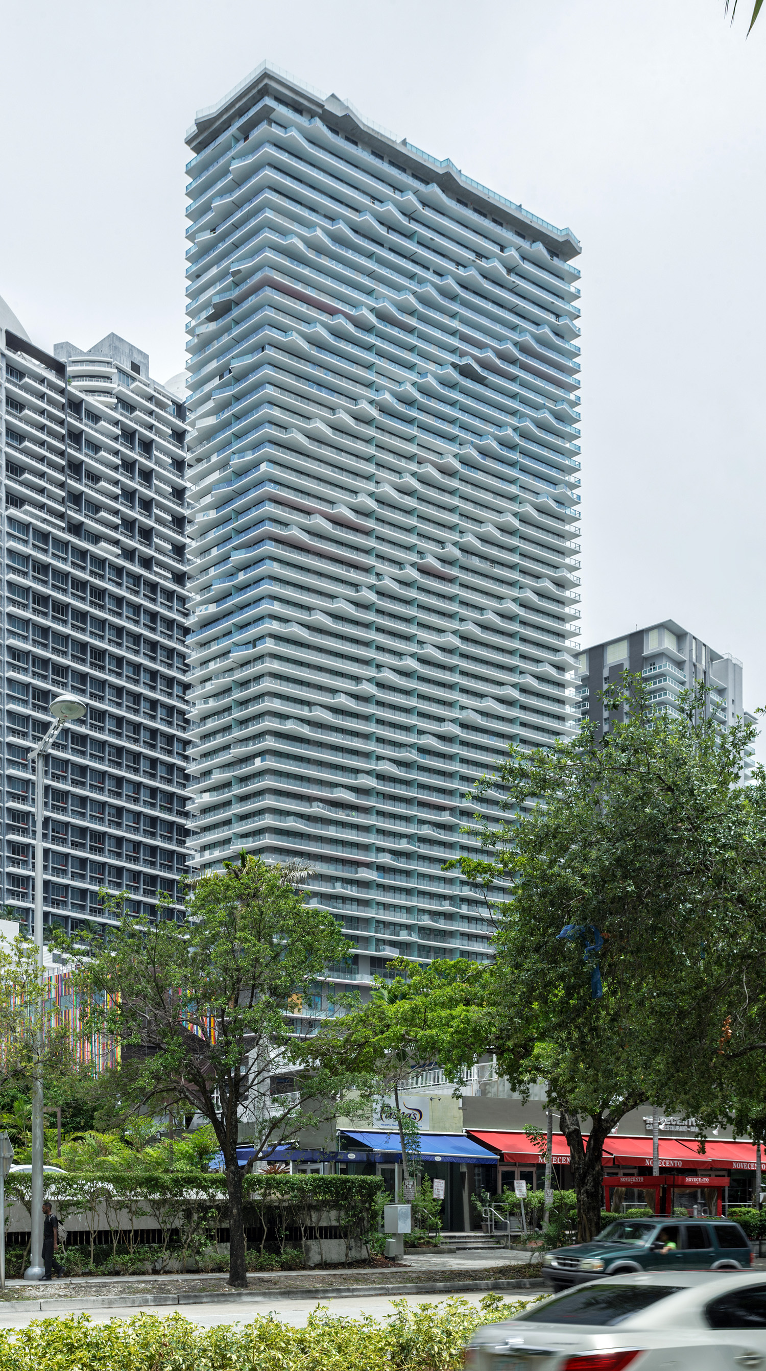 SLS Brickell - View from the southeast