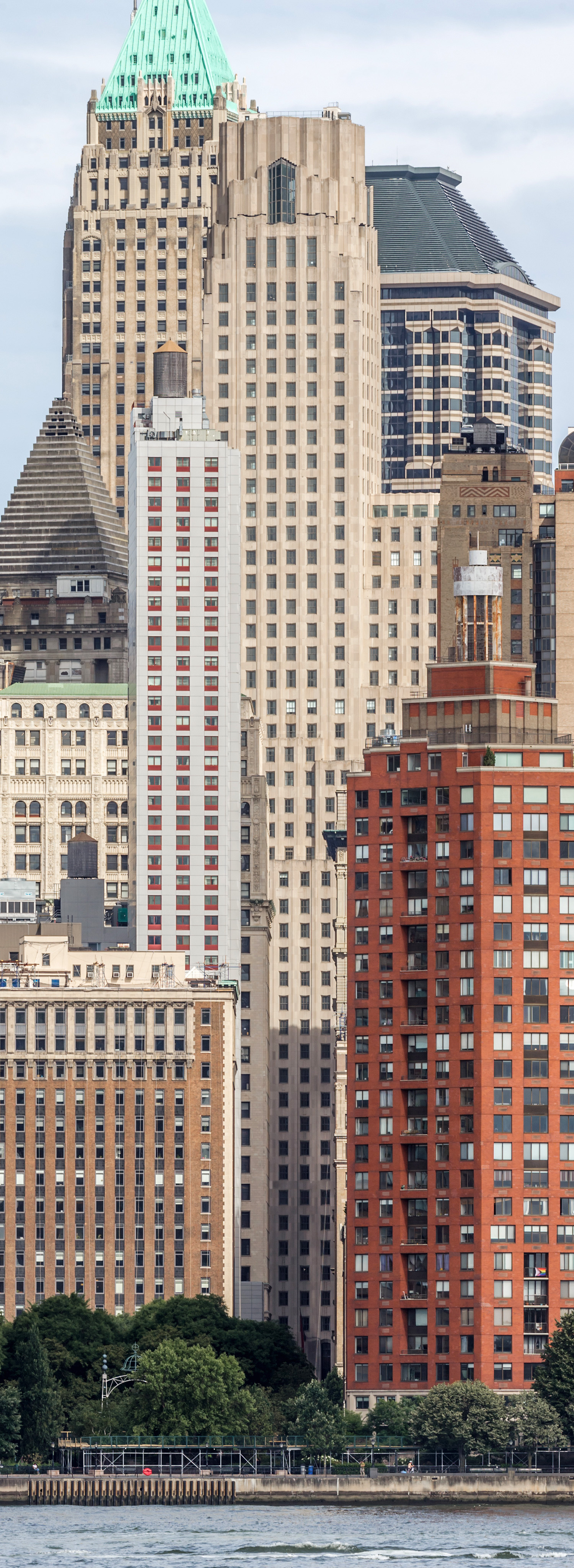 One Wall Street - View from Jersey City