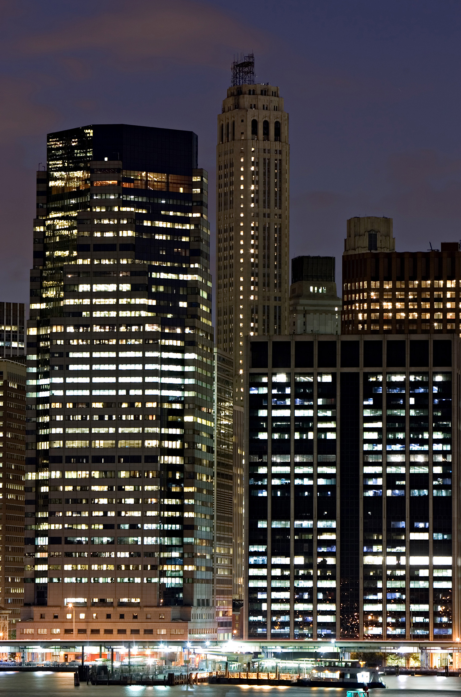 Twenty Exchange - Night view from Brooklyn Heights