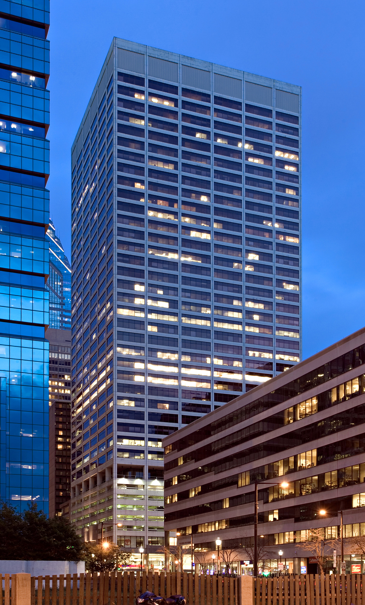 1818 Market Street - Night view from North 20th Street