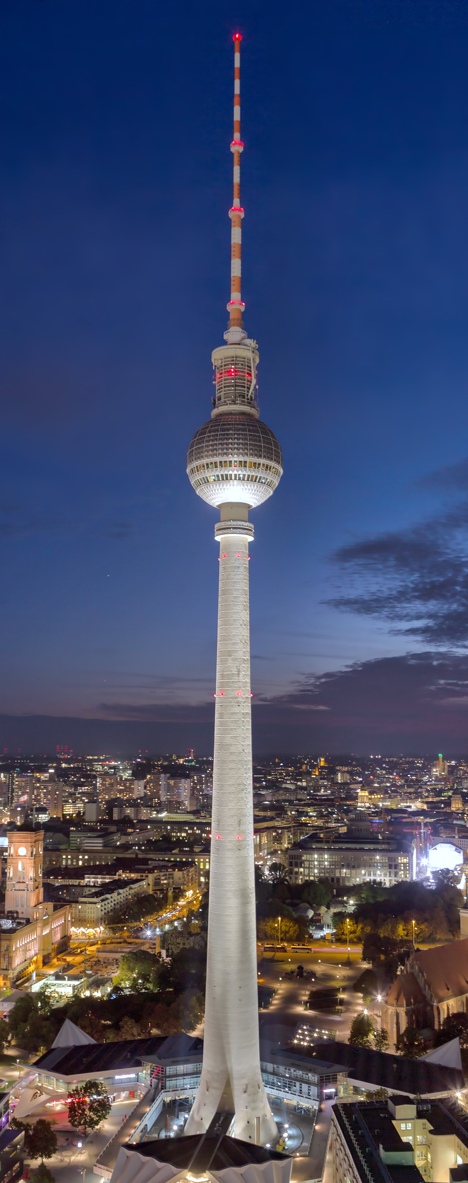 Berlin TV Tower - View from Park Inn Hotel